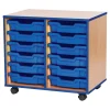 Accento 12 Shallow Unit Blue H615 x W690 x D460mm