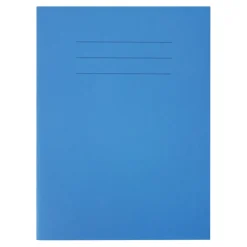 A4 Choice Exercise Book 8mm Ruled Margin Blue 80pg 100pk