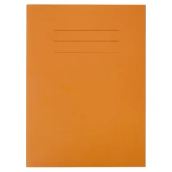 A4 Choice Exercise Book 8mm Ruled Margin Orange 80pg 100pk