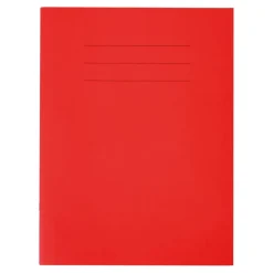 A4 Choice Exercise Book 8mm Ruled Margin Red 80pg 100pk