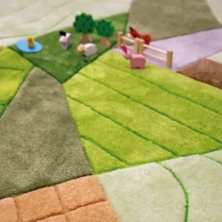Aerial Landscape Super Deluxe Carved Carpet