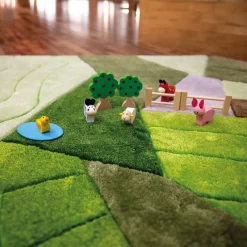Aerial Landscape Super Deluxe Carved Carpet