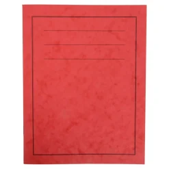 A4 Exercise Book 8mm Alternate Ruled / Plain Red 96pg 50pk