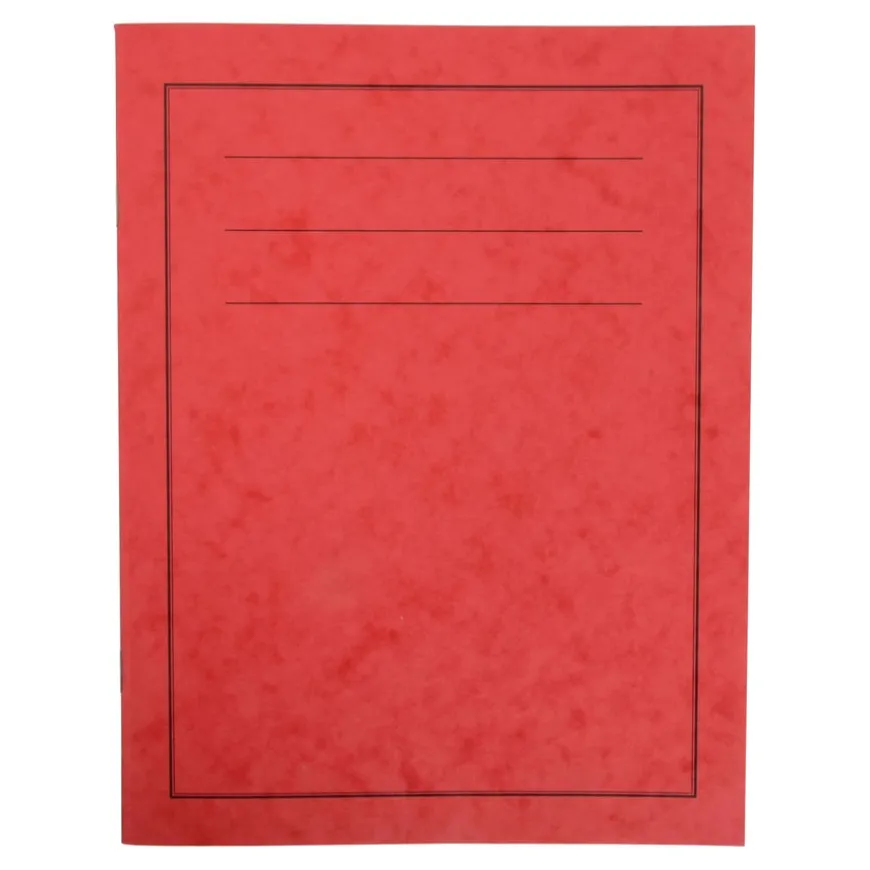 A4 Exercise Book 8mm Alternate Ruled / Plain Red 96pg 50pk