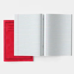A4+ Exercise Book 8mm Ruled 40pg Red 50pk