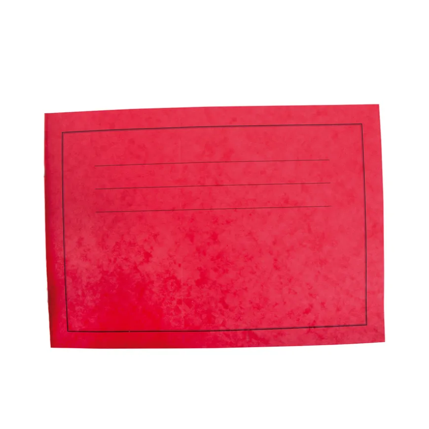 A4 Exercise Book Plain Landscape Red 24pg 50pk
