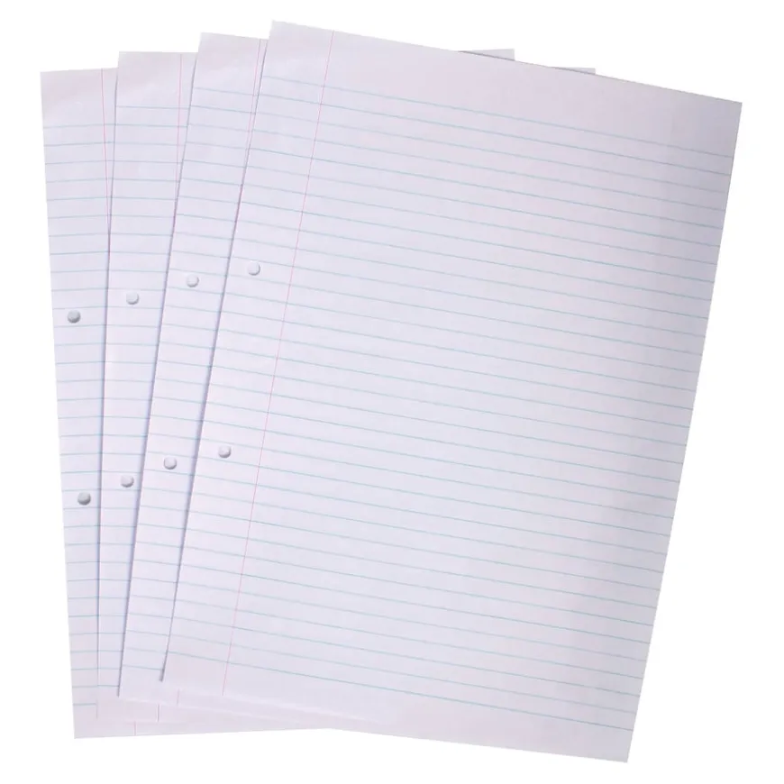 A4 Exercise Paper 6mm Ruled Margin Punched 2500pk