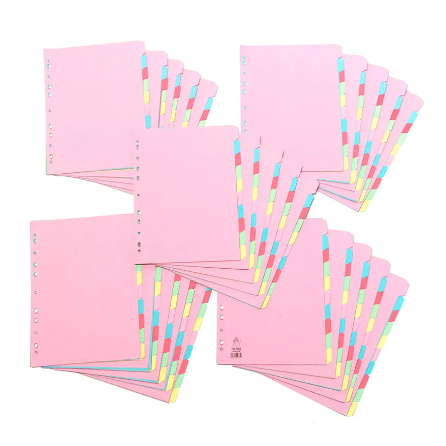 A4 Manilla File Dividers 10 Part