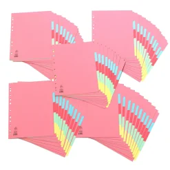 A4 Manilla File Dividers 5 Part 50 pk