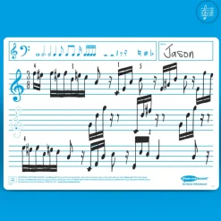 A4 Music Notation Whiteboards 35pk
