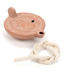 Ancient Greek Clay Oil Lamp D8cm