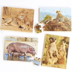 Animals and Their Young Jigsaw Puzzles 8pk