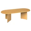 Arrowhead Leg Radial End Boardroom Table