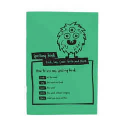 A5 Spelling Book Green 32pg 30pk
