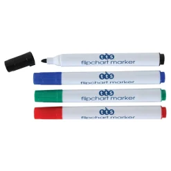 Assorted Flipchart Marker Pens 4pk