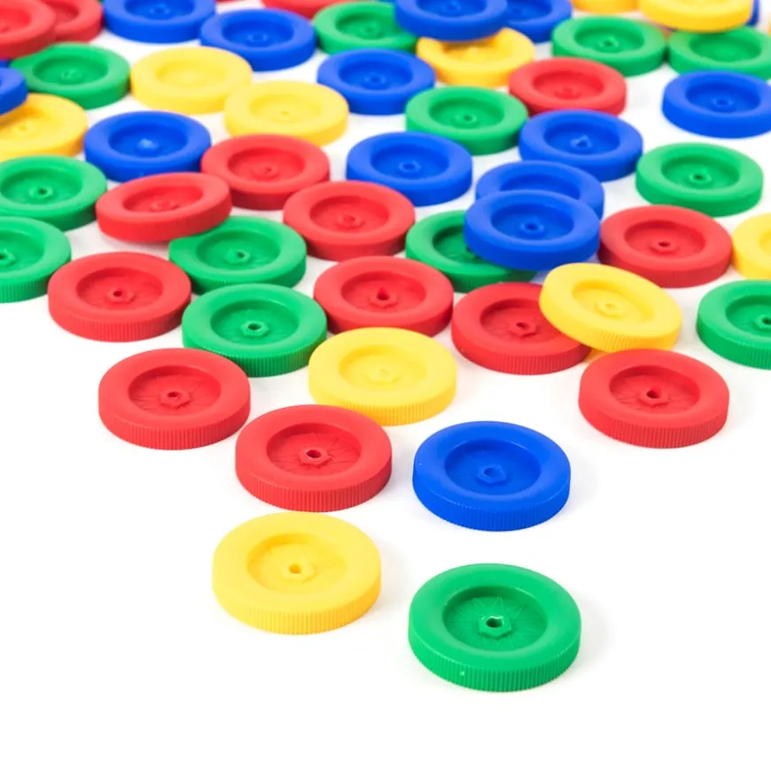 Assorted Plastic Wheels 100pk