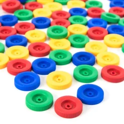 Assorted Plastic Wheels 100pk