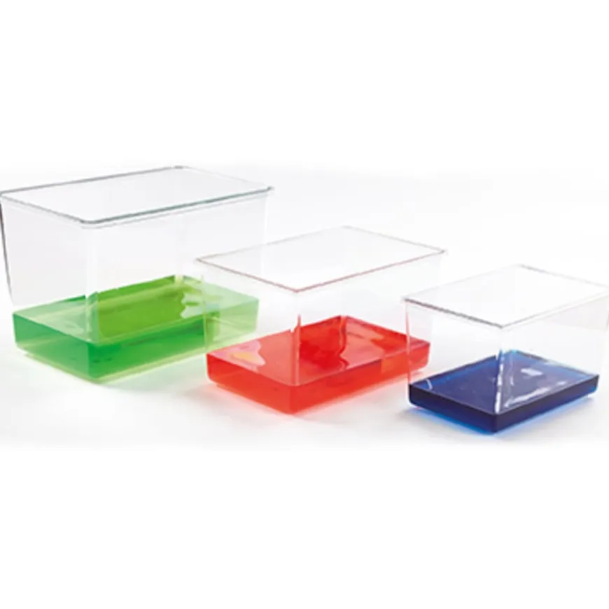 Assorted Transparent Plastic Tanks