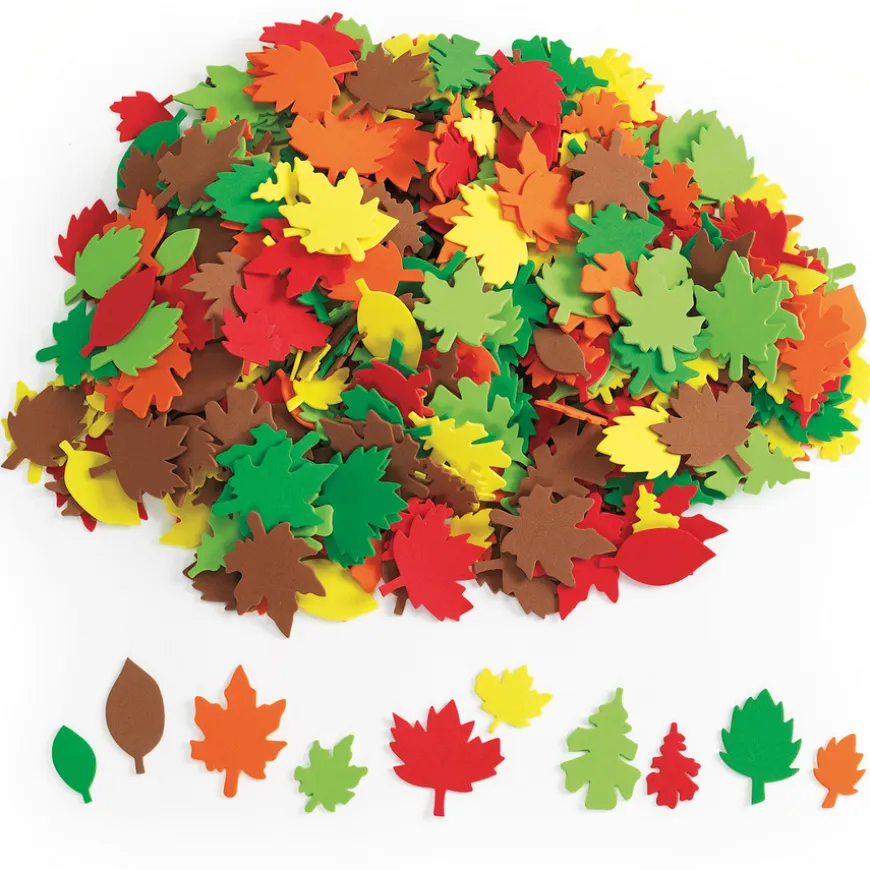 Autumn Leaves Foam Shapes 500pk