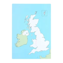 A3 Wipeable Map of the UK Double sided 10pk