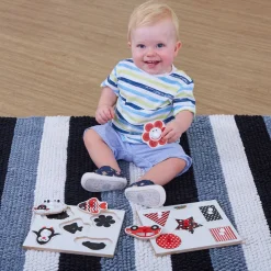 Baby Black & White Peg Puzzles 2pk