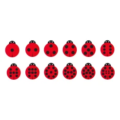 Back To Nature Ladybird Counting Cushions Pack of 12