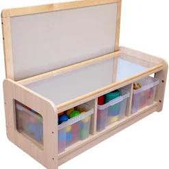 3 Bay Store Mirror/Drywipe Board