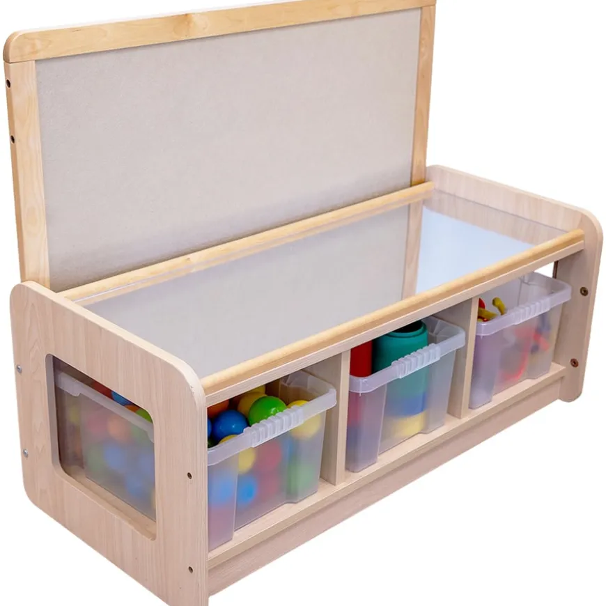 3 Bay Store Mirror/Drywipe Board