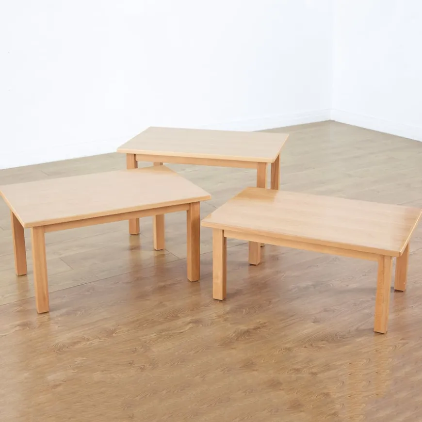 Beech Veneer Rectangular Classroom Tables