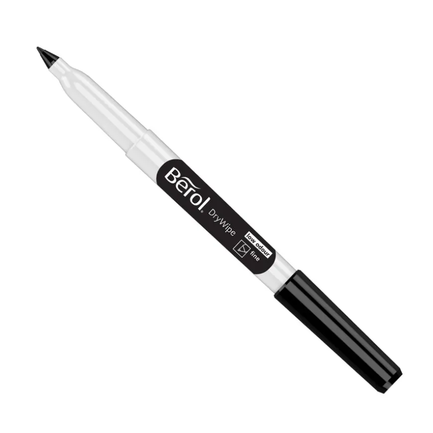 Berol® Drywipe Slim Barrel Pens Fine Tip - Black 192pk