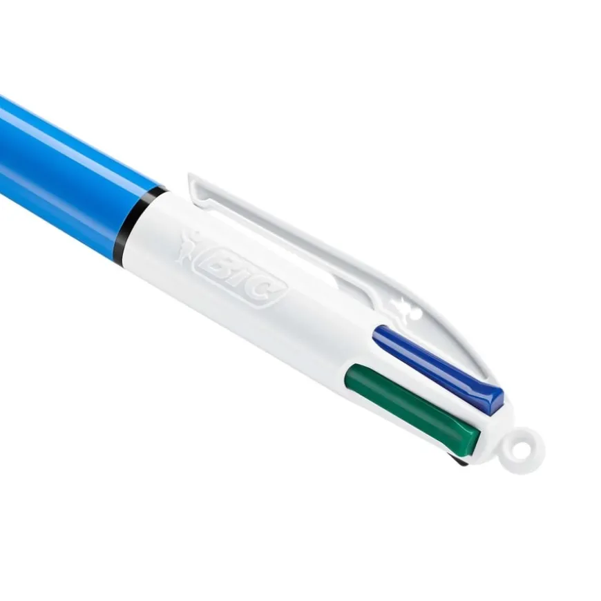 Bic 4 Colour Ballpoint Pens 12pk