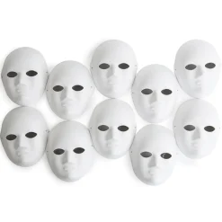 Biodegradable Face Masks White 10pk