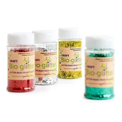 Bio-glitter Shaker Pots Assorted 40g 4pk