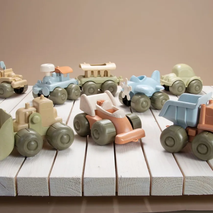 Bio Plastic Small World Vehicles 8pk