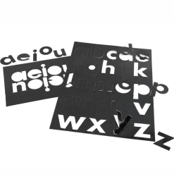 Black Gloss Card Display Letters 310pk
