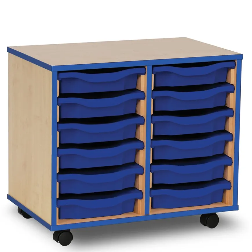 Blue Edge Tray Storage Units