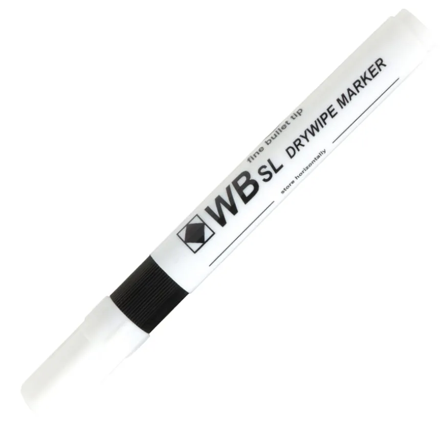 Budget Essentials Drywipe Pens Fine Tip Blk 100pk