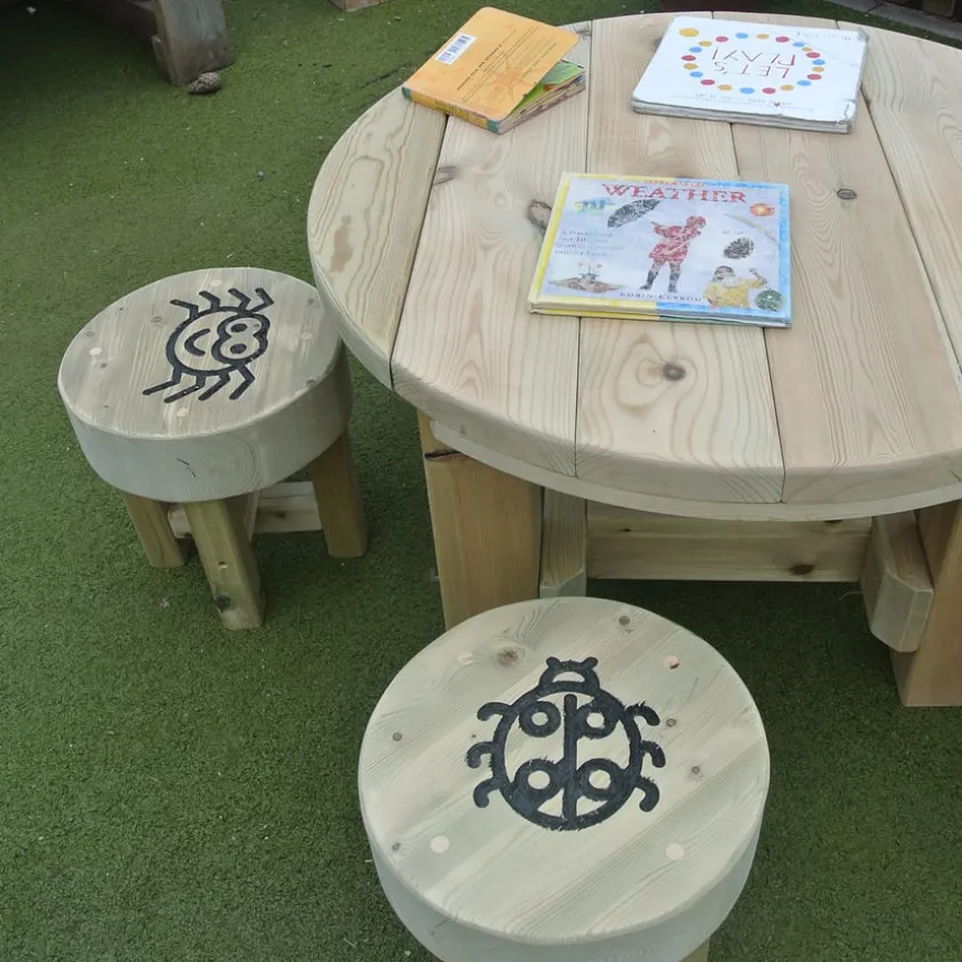 Bug Table and Five Stools