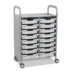 Callero Tray Trolley 16 Shallow Trays