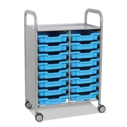 Callero Tray Trolley 16 Shallow Trays