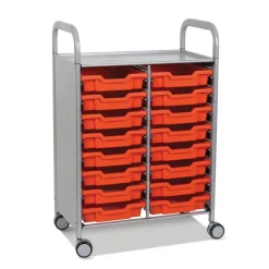 Callero Tray Trolley 16 Shallow Trays
