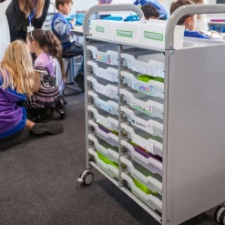 Callero Tray Trolley 16 Shallow Trays