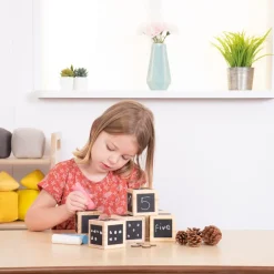 Chalk Wooden Cubes 6pk