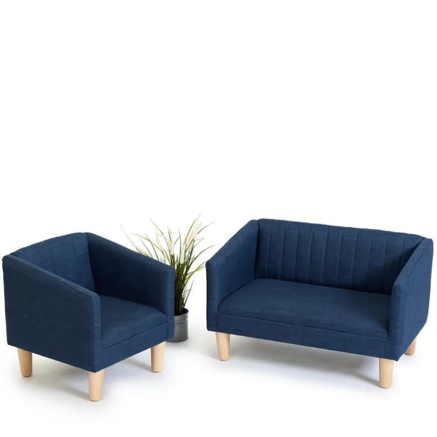 Child Fluted Sofa and Chair Set