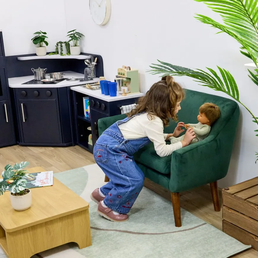 Children's Velvet Sofa