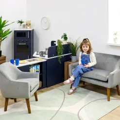 Children's Velvet Sofa
