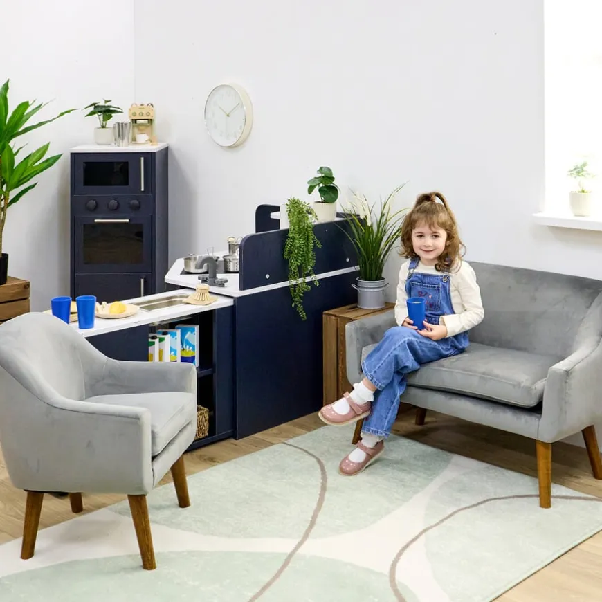 Children's Velvet Sofa