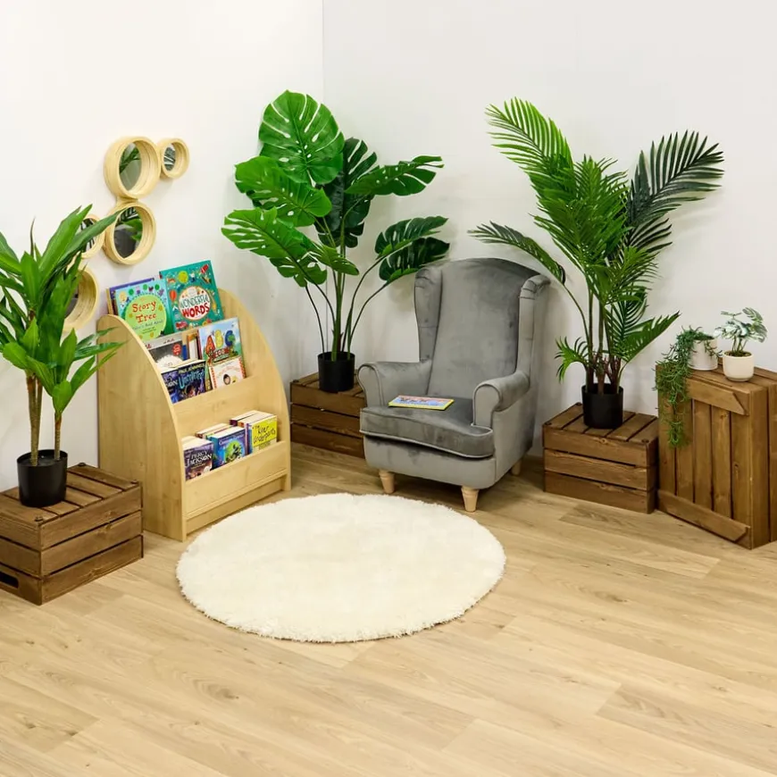 Children's Velvet Wingback Chair