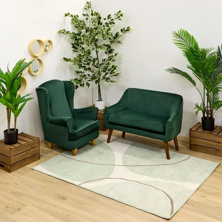 Children's Velvet Wingback Chair