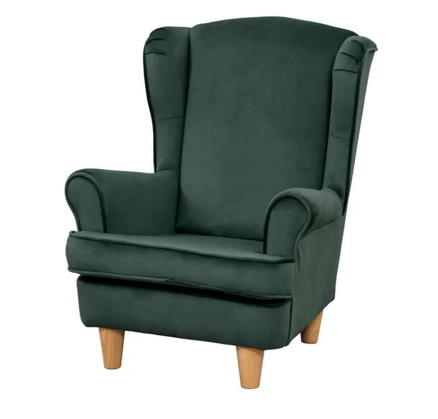 Children's Velvet Wingback Chair